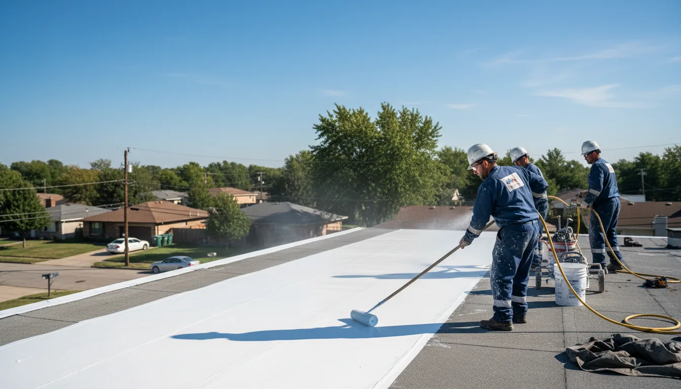 Commercial roof coating in Portland, MI near me